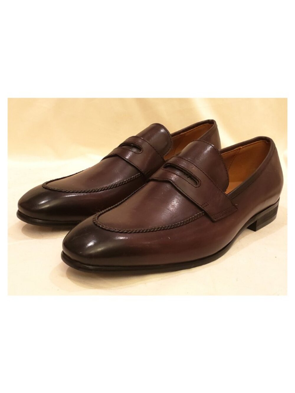 Ambrogio UK Anax Limited Men's Loafers/Shoes Size:EU-44/US-11 Brown Leather